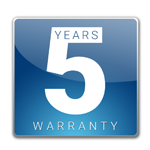 5 Years Warranty